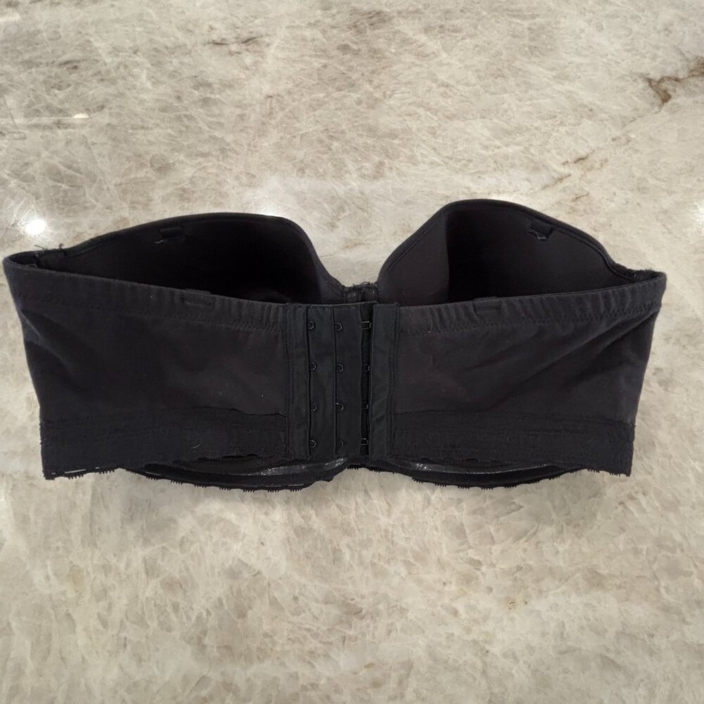 Natori, Pure Luxe Strapless Contour Underwire Bra, 36DD,‎ Black - Picture 5 of 7